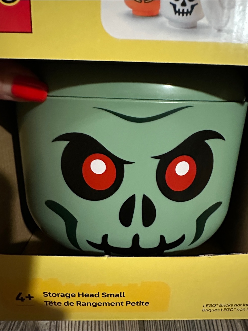 NEW LEGO Storage Head – Small, Skeleton Halloween Edition - Picture 2 of 3